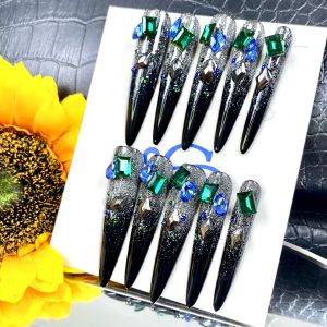 Blue tears luxury emerald texture obsidian