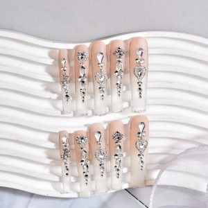 Gradient blush pink high-end luxury diamond crown