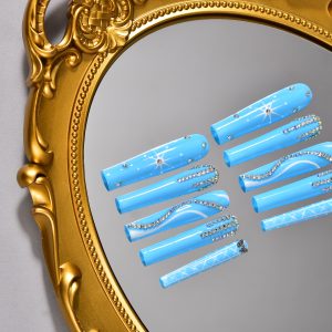 Blue and white texture Butterfly embellishment