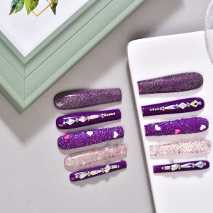 Purple Galaxy Sparkling Diamond floral